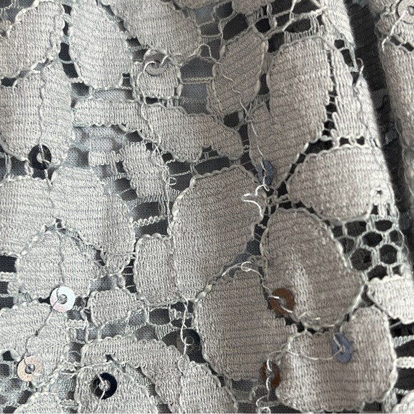 Colors of Benetton Lace Sequin Mini Skirt Size M - Picture 8 of 11